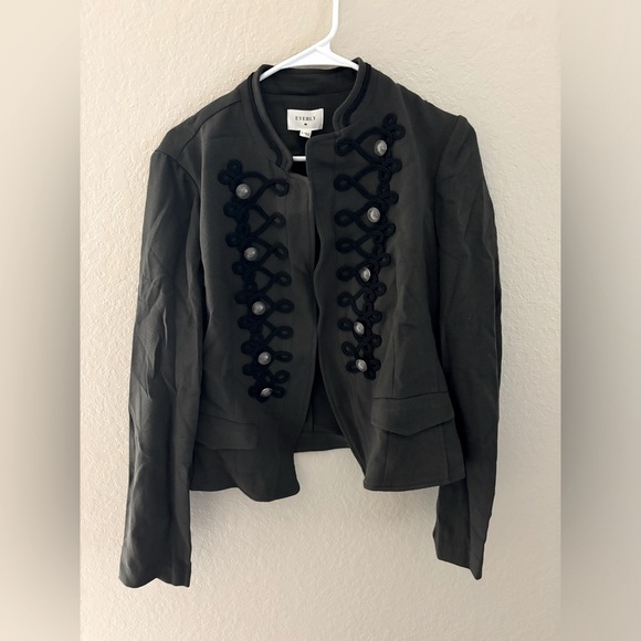 Everly Jackets & Blazers - Everly Army Green Women’s Work Blazer